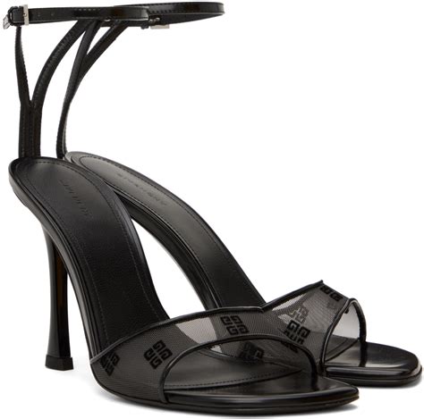 givenchy black and white sandals|givenchy black 4g heeled sandals.